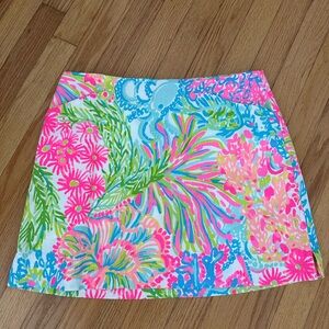 Lilly Pulitzer Marigold Skort, Lovers Coral, Size 8